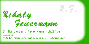 mihaly feuermann business card